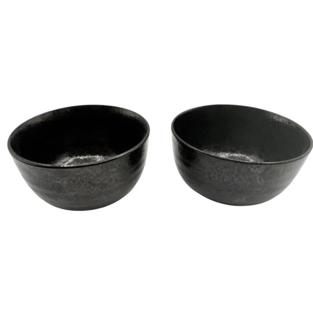 2 Japanese Chawan Matcha Bowls Tea Ceremony Rice Soup Bowls Art Studio Pottery